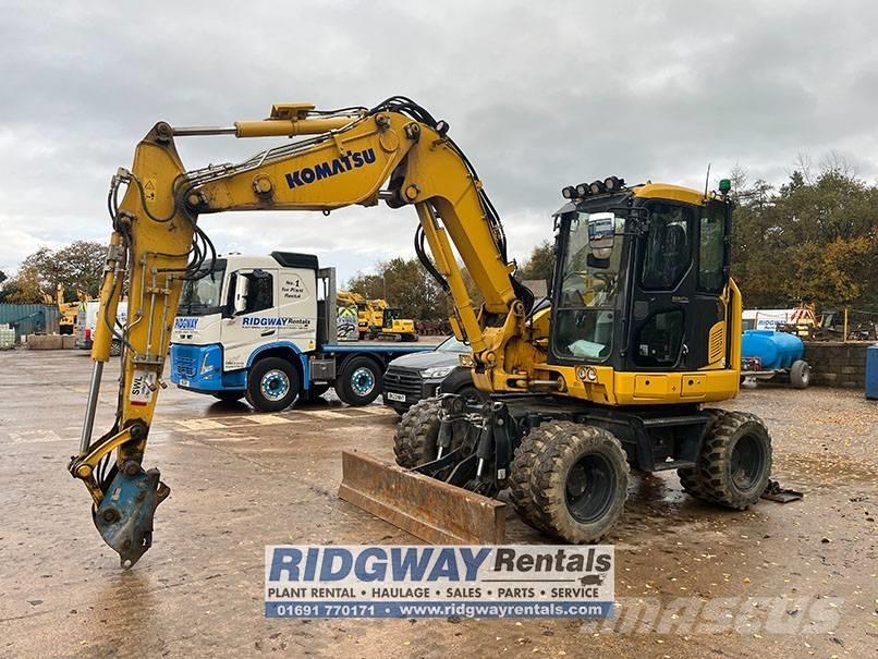 Komatsu PW 98 MR-11 Kolesové rýpadlá