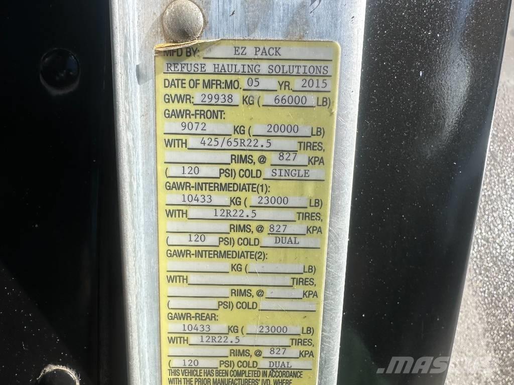 Peterbilt 320 Smetiarske vozidlá