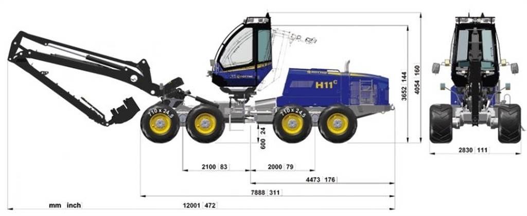 Rottne 651-55449 Podvozky a zavesenie kolies