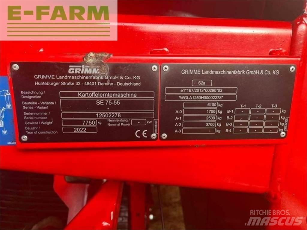 Grimme se 75-55 sb Zemiakové kombajny