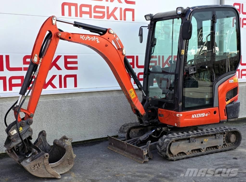 Kubota KX 019-4 Mini rýpadlá < 7t