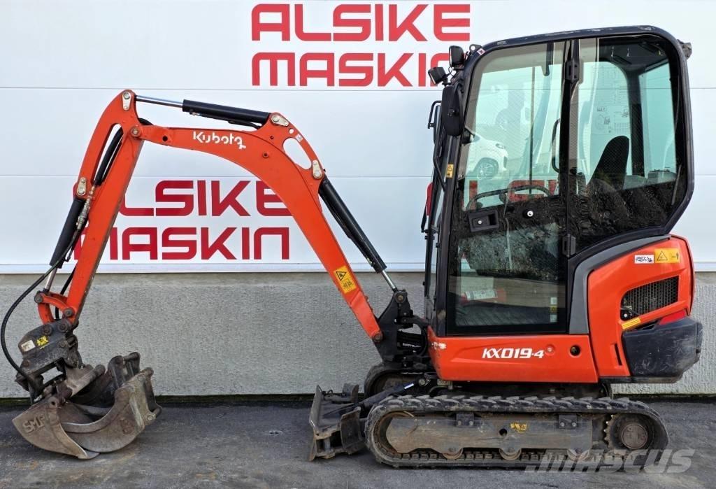 Kubota KX 019-4 Mini rýpadlá < 7t