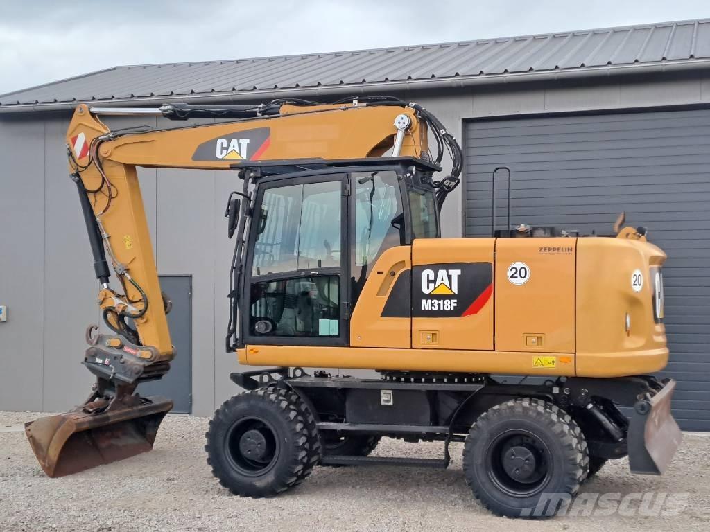 CAT M318F Kolesové rýpadlá