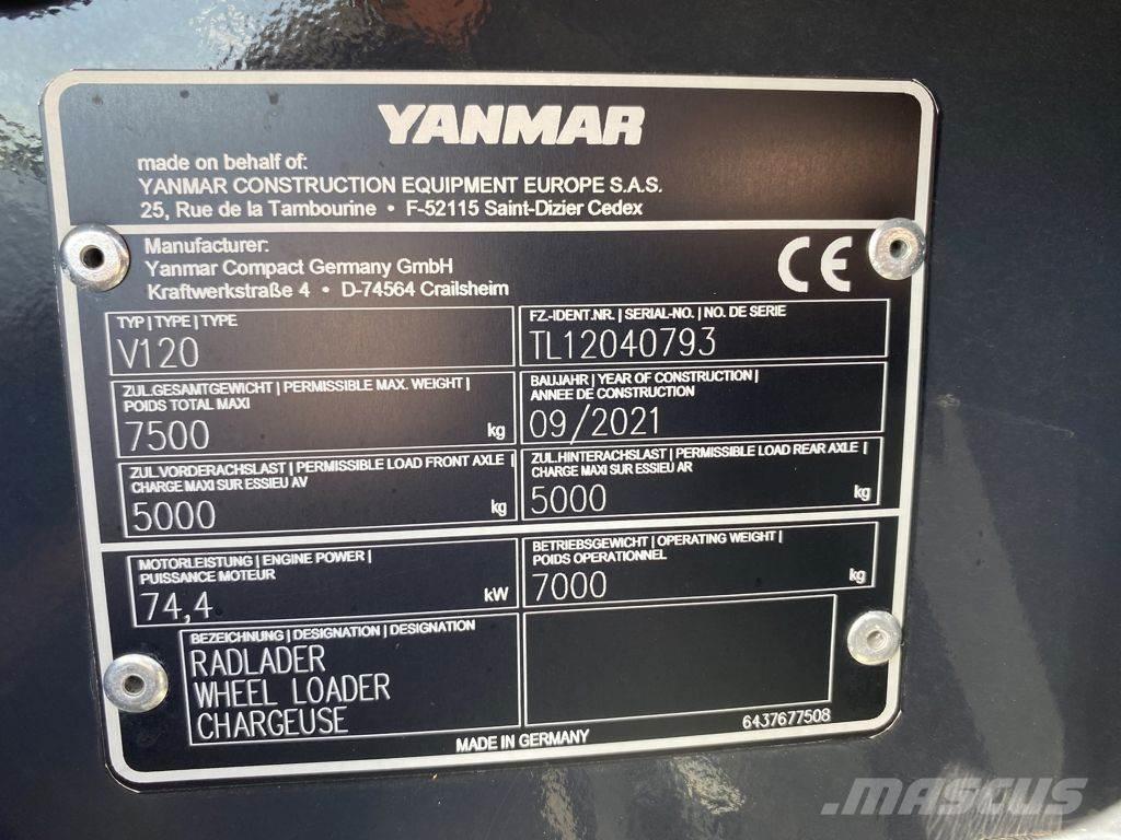 Yanmar V120 Kolesové nakladače