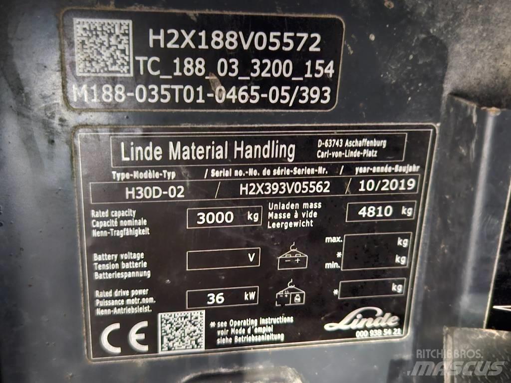 Linde H30D Dieselové vozíky