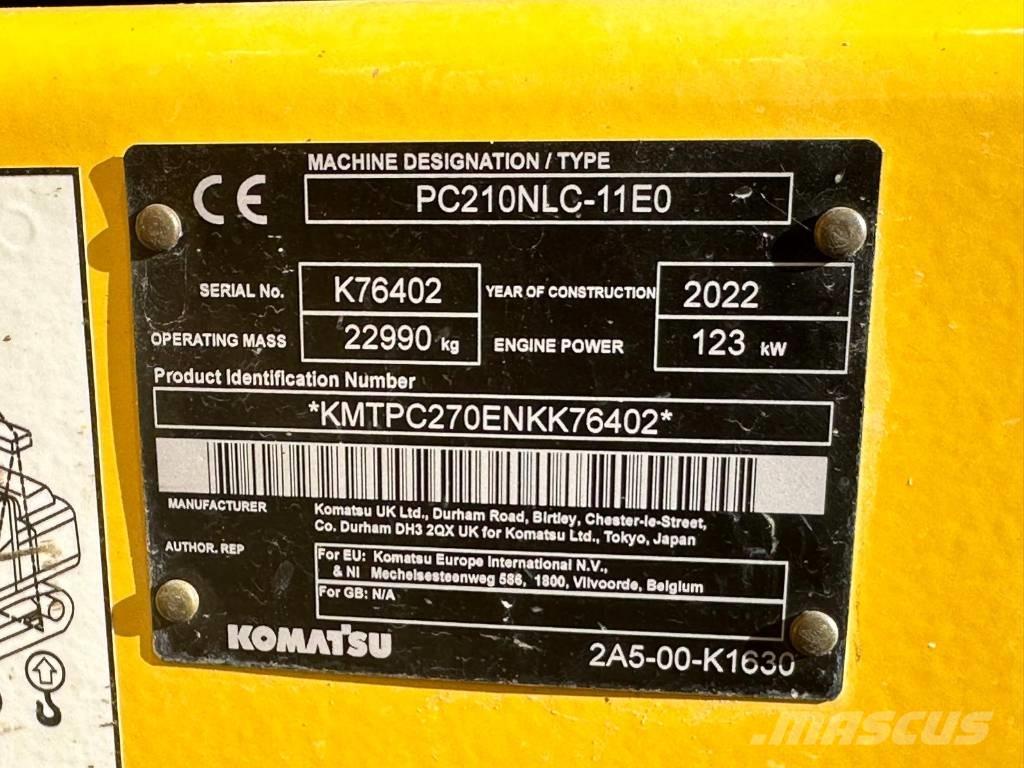 Komatsu PC 210 NLC Pásové rýpadlá