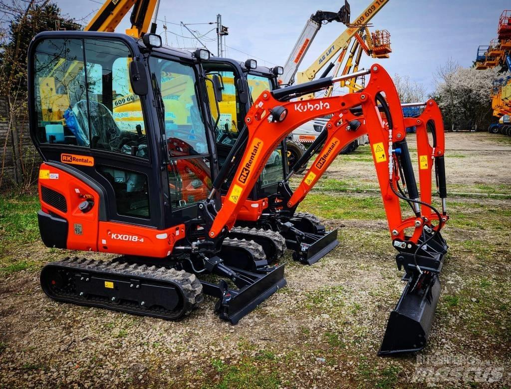 Kubota KX 018-4 Mini rýpadlá < 7t