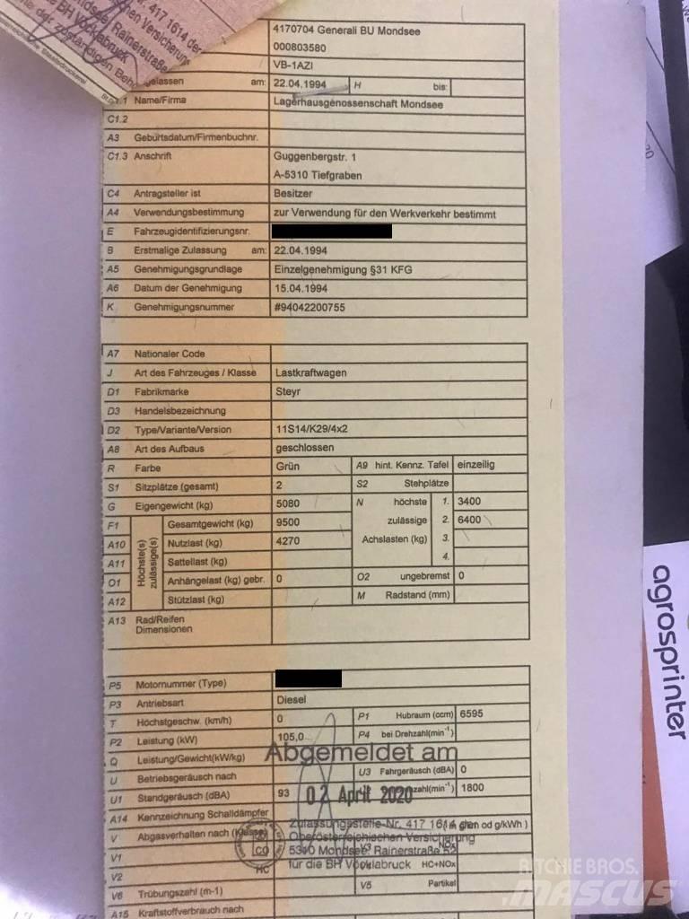 Steyr 9S14 Sklápacie prívesy