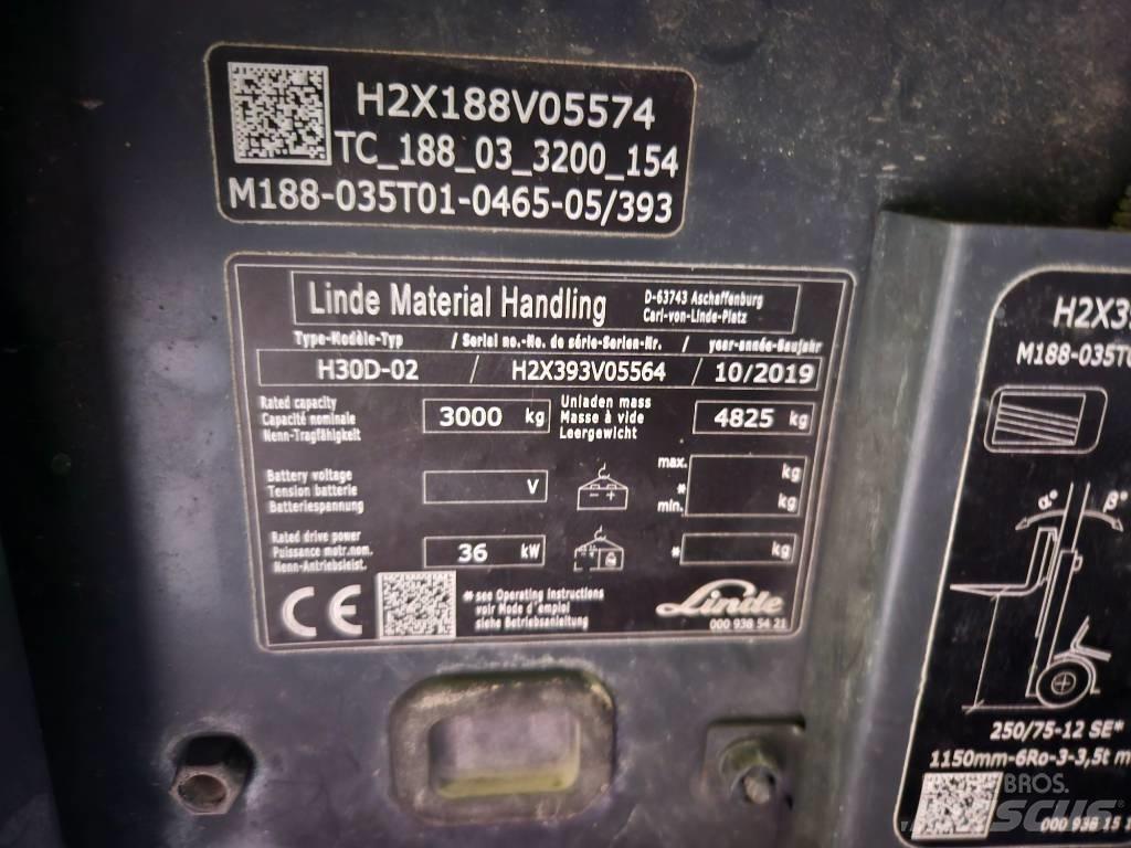 Linde H30D Dieselové vozíky