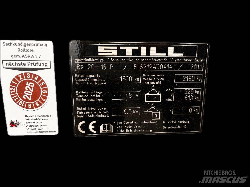 Still RX20-16P Akumulátorové vozíky