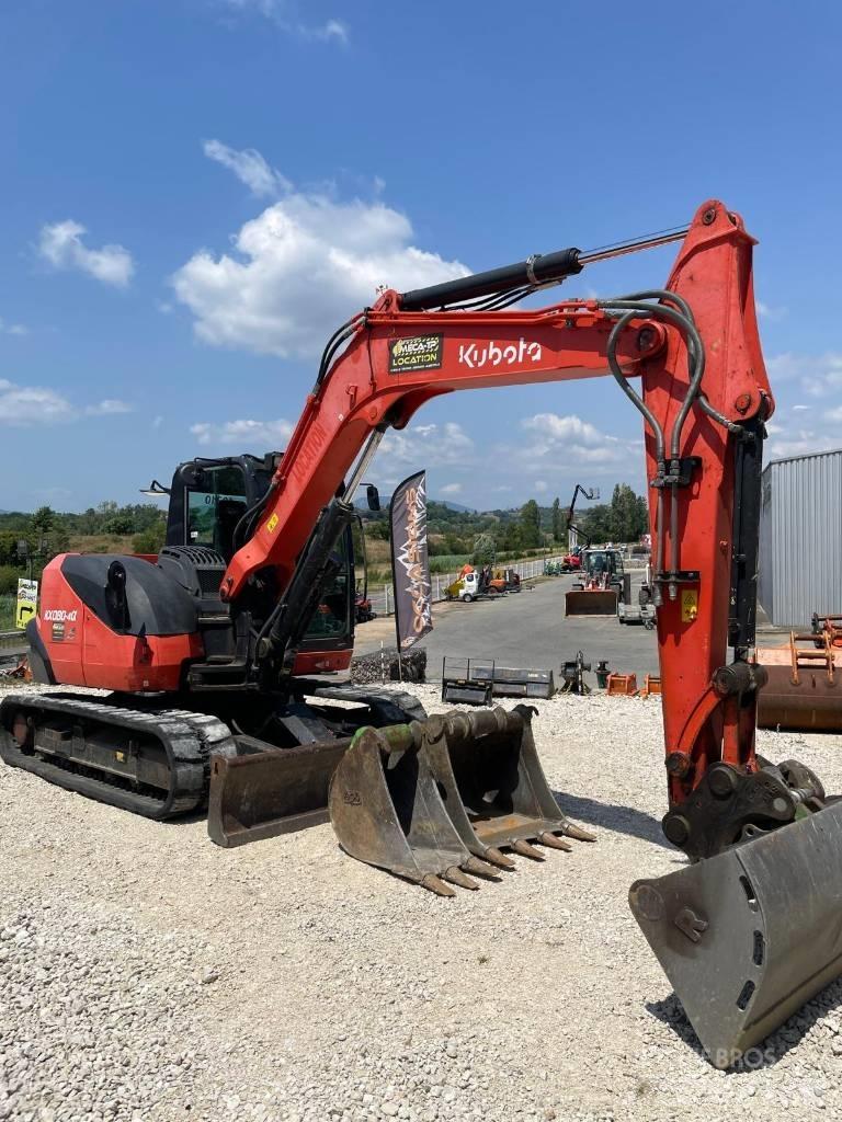 Kubota KX 080-4 Midi rýpadlá 7 t - 12 t