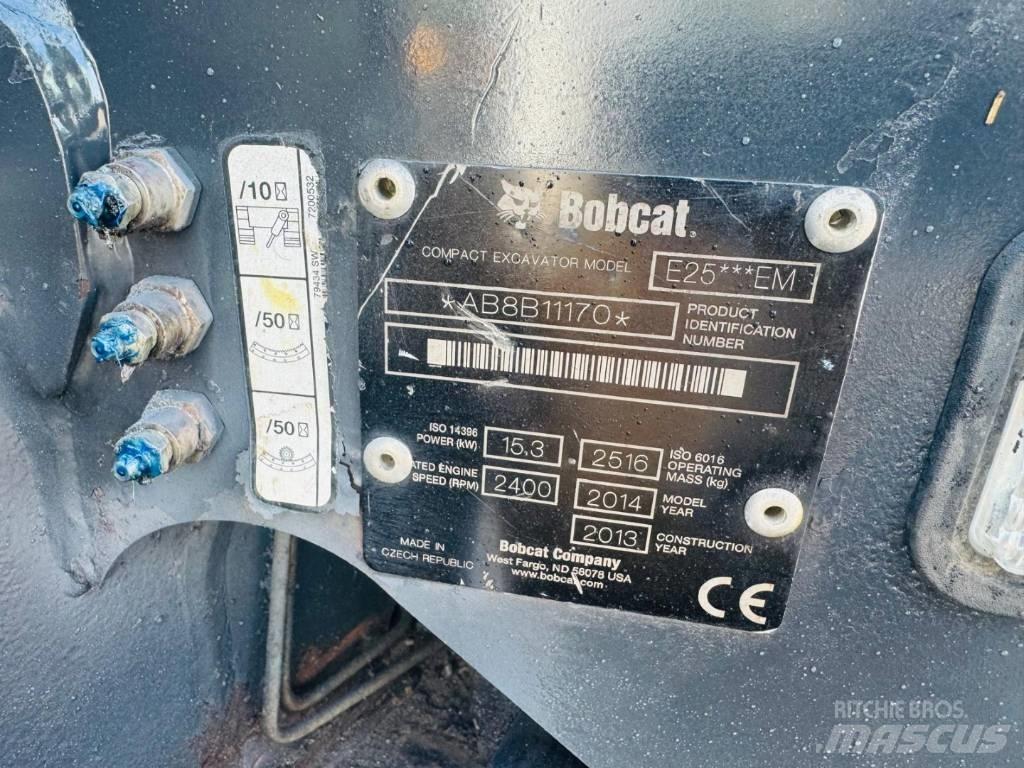 Bobcat E 25 Mini rýpadlá < 7t