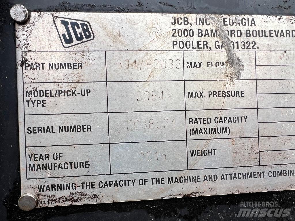 JCB 3C84 Ďalšie komponenty