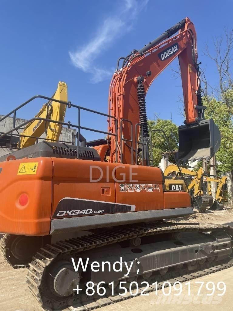 Doosan DX 340 Midi rýpadlá 7 t - 12 t