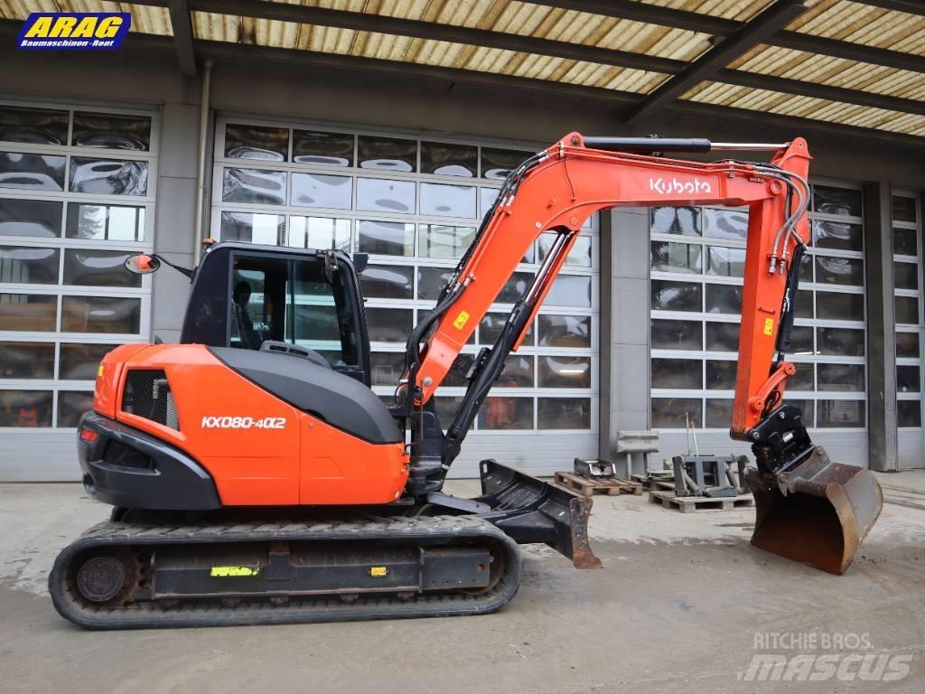 Kubota KX 080-4 Midi rýpadlá 7 t - 12 t