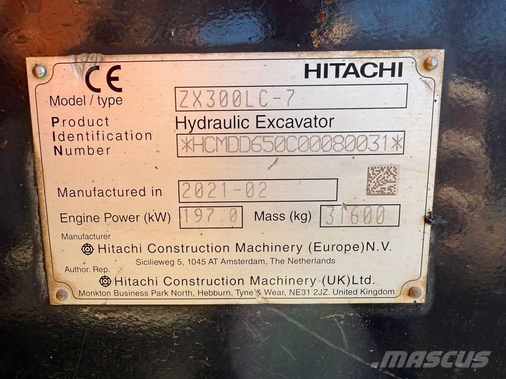 Hitachi ZX 300 LC-7 Pásové rýpadlá