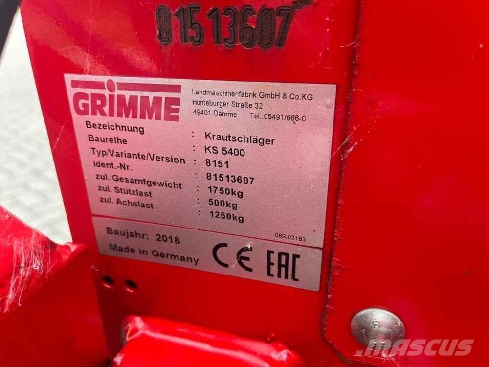 Grimme KS 5400 Zariadenie na pestovanie zemiakov - Iné