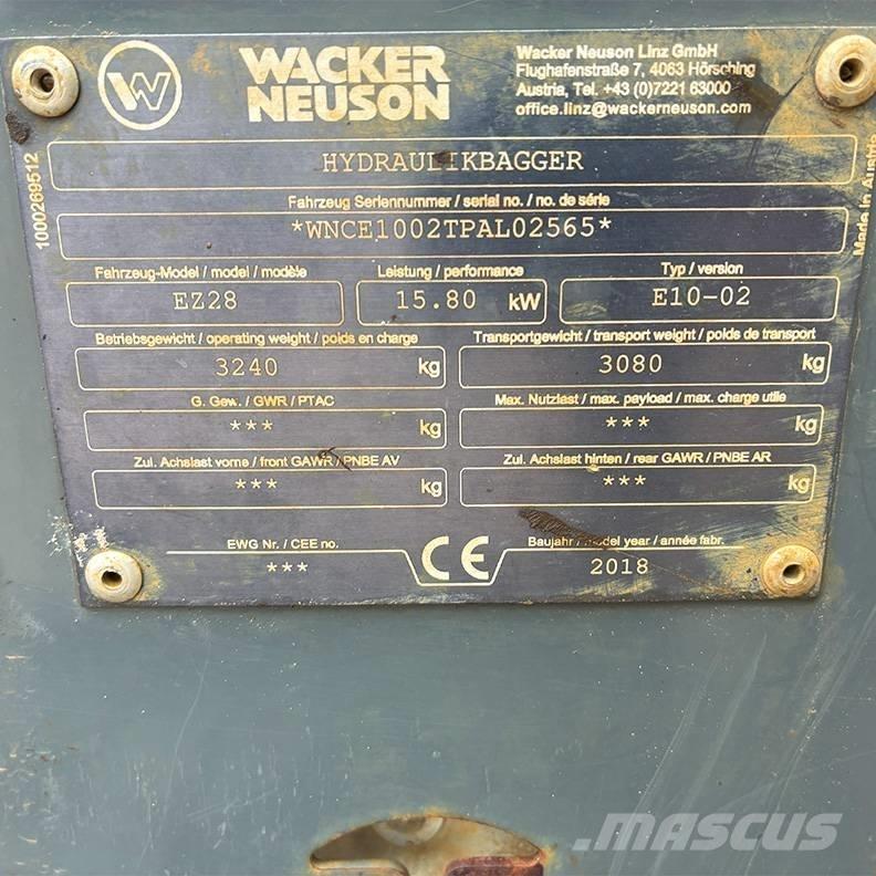Wacker Neuson EZ 28 Mini rýpadlá < 7t