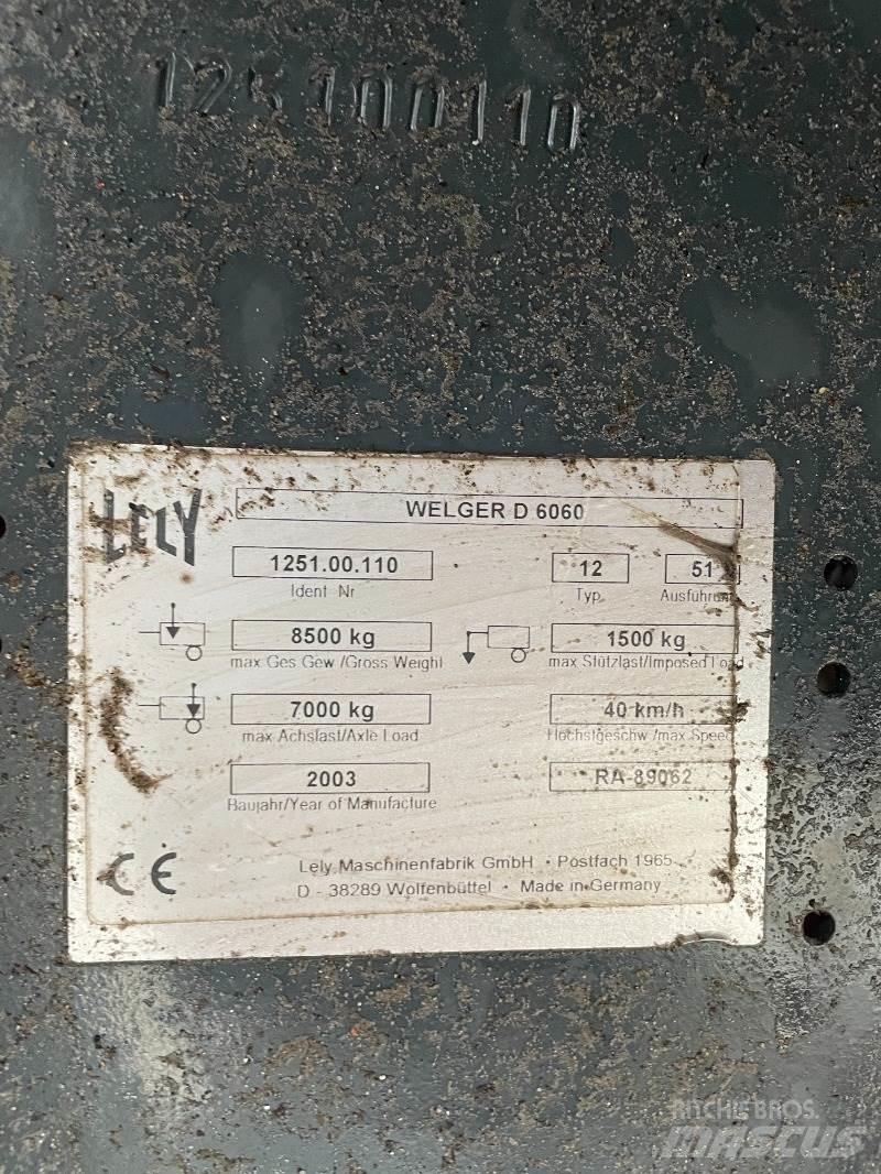 Welger D6060 Lisy na hranaté balíky