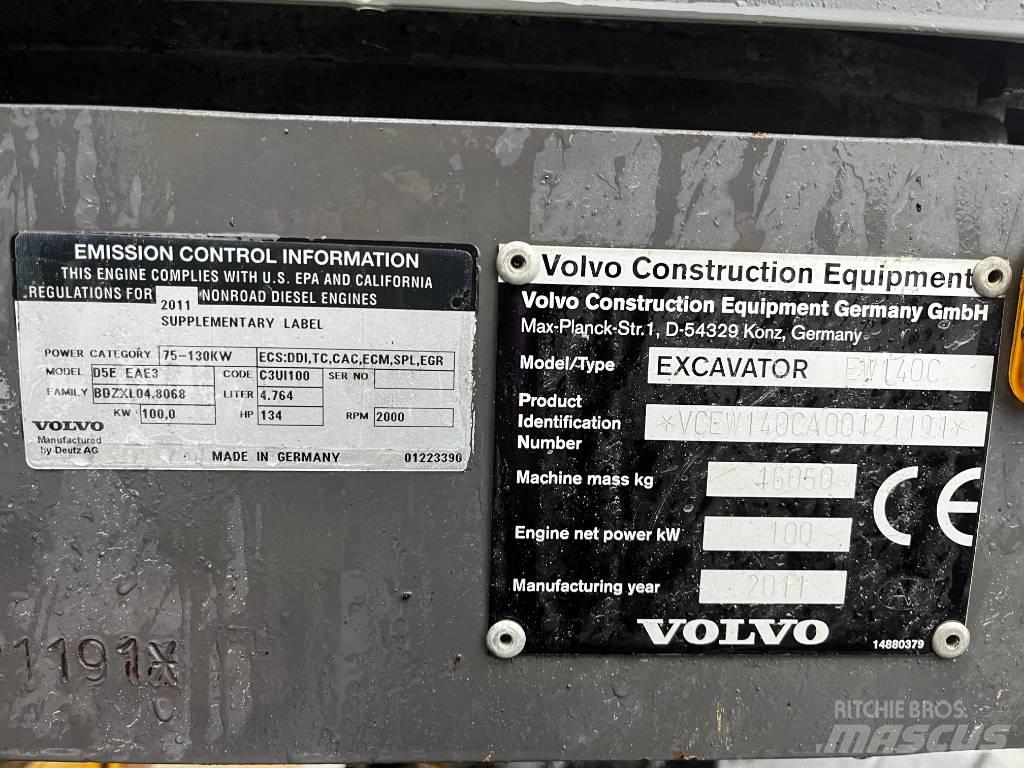 Volvo EW 140 C Kolesové rýpadlá