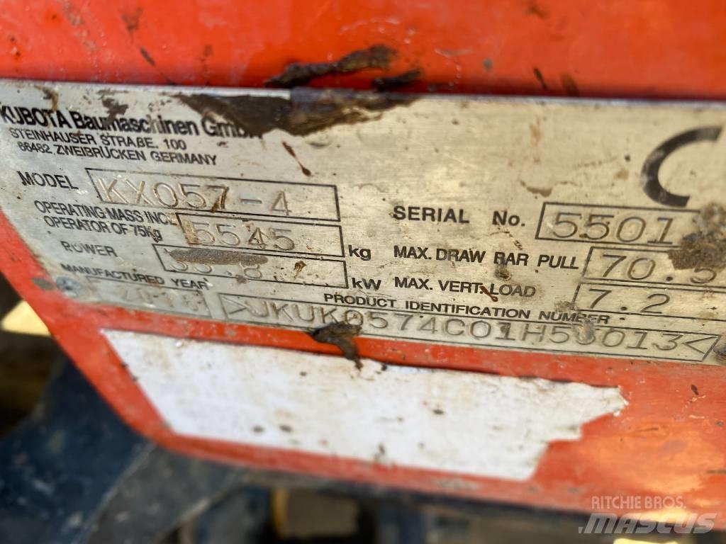 Kubota KX 057-4 Mini rýpadlá < 7t