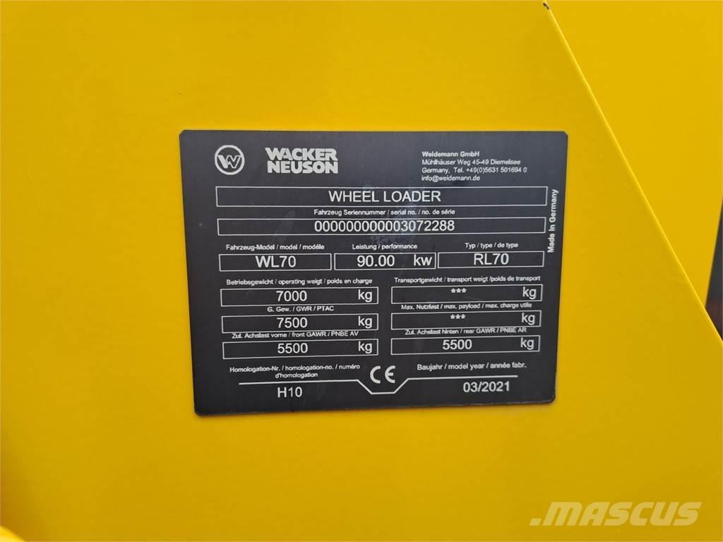 Wacker Neuson WL70 Kolesové nakladače