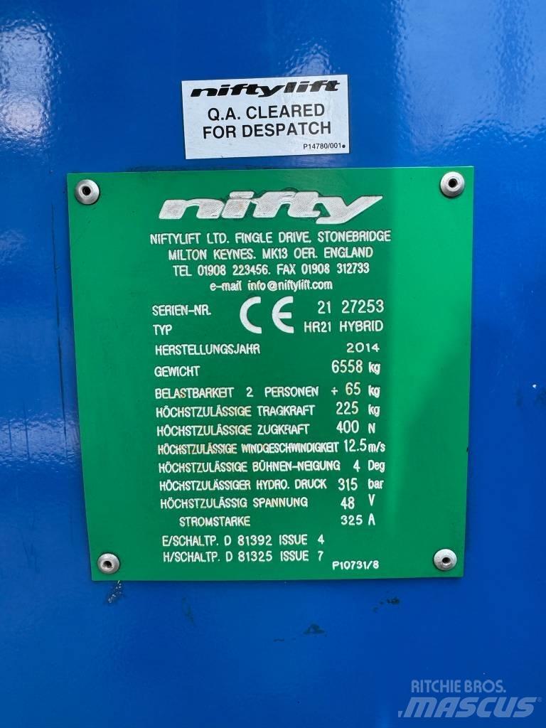 Niftylift HR 21 D E Kĺbové plošiny