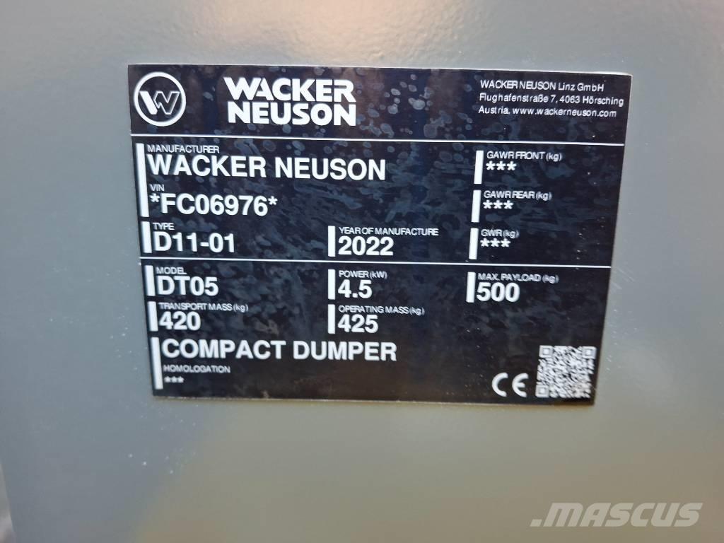 Wacker Neuson DT 05 Pásové sklápače