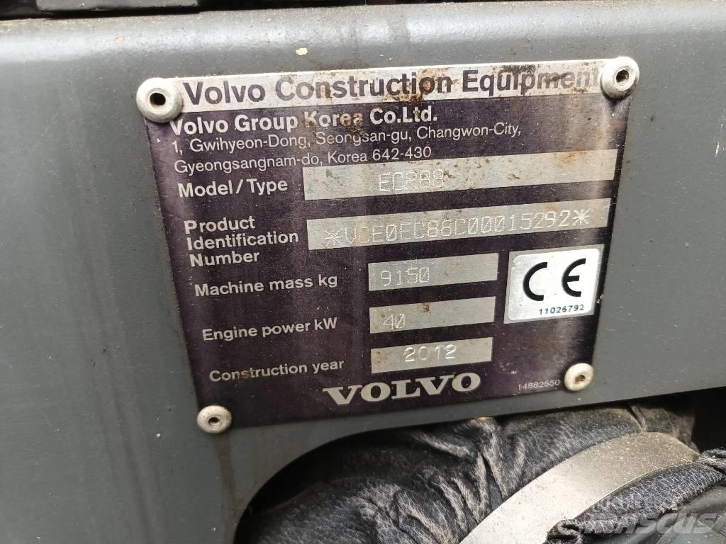 Volvo ECR 88 PLUS Midi rýpadlá 7 t - 12 t