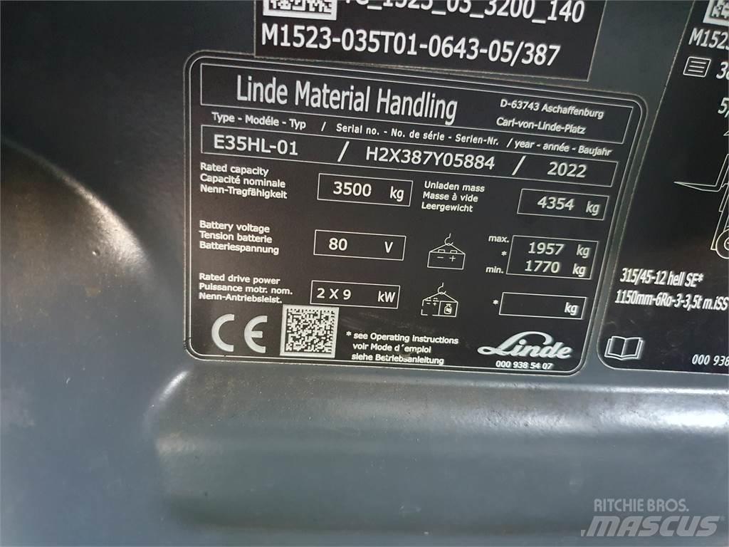 Linde E35HL Akumulátorové vozíky