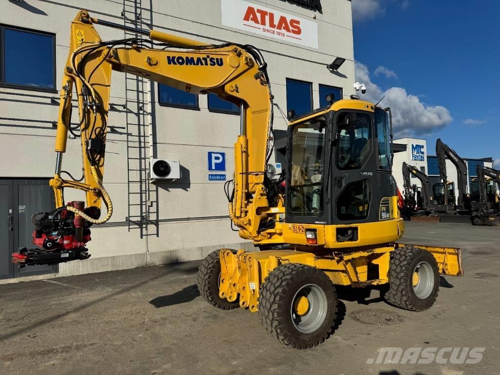 Komatsu PW 98 MR-6 Kolesové rýpadlá
