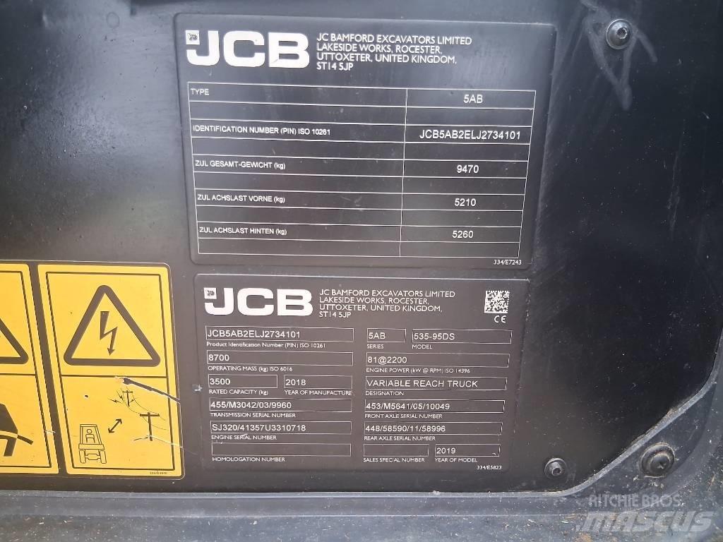 JCB 535-95 Teleskopické kolesové nakladače
