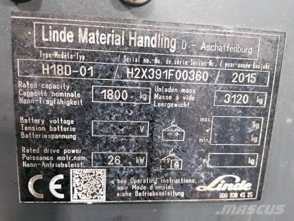 Linde H18D-01 LPG vozíky