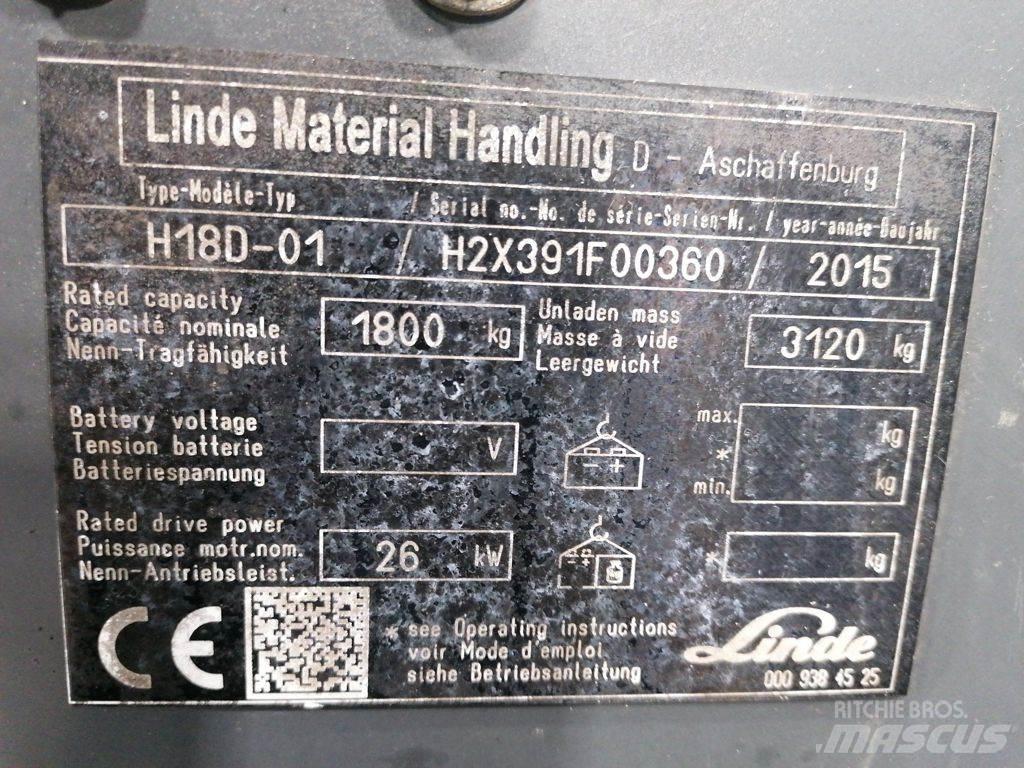 Linde H18D-01 LPG vozíky