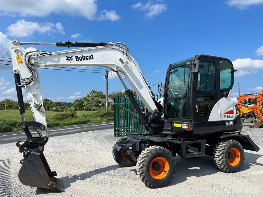 Bobcat E 55 W Kolesové rýpadlá