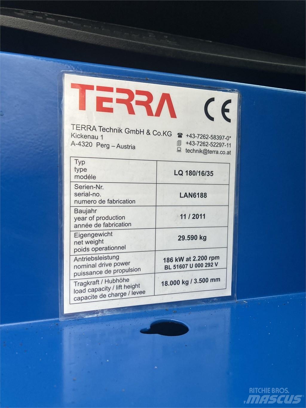 Terra LQ180/16/35 Bočný vysokozdvižný vozík