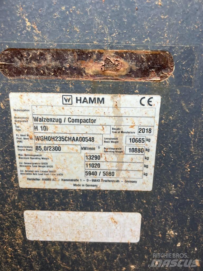 Hamm H10i Pôdne kompaktory