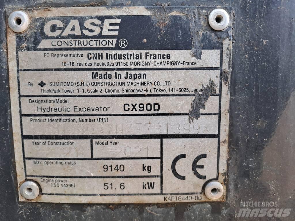 CASE CX 90 D Midi rýpadlá 7 t - 12 t