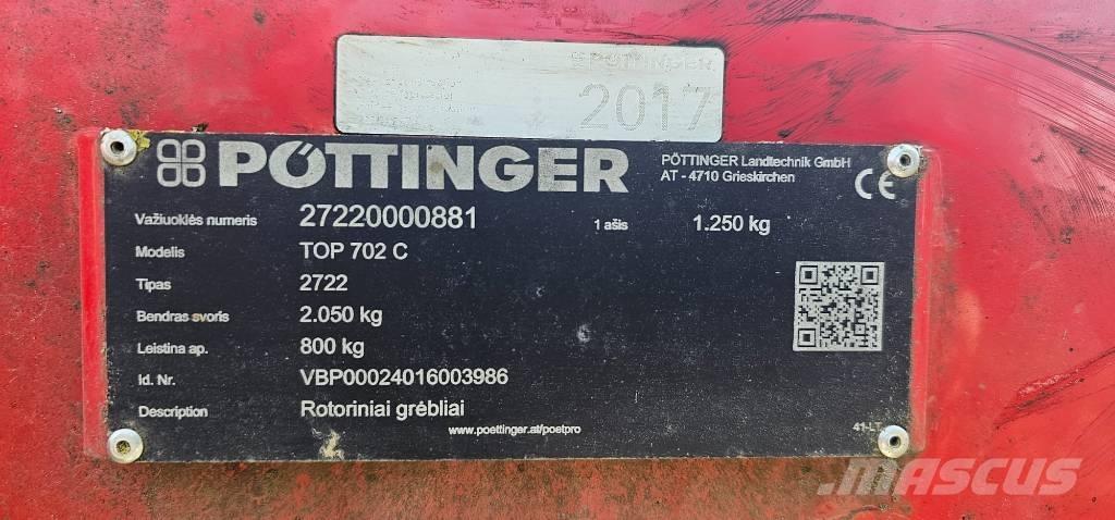 Pöttinger TOP 702C Obracače a zhrabovače sena