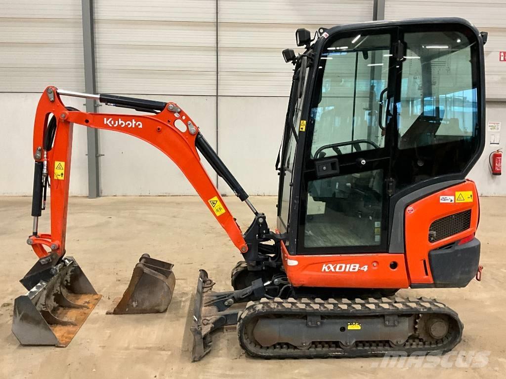 Kubota KX 018-4 Mini rýpadlá < 7t