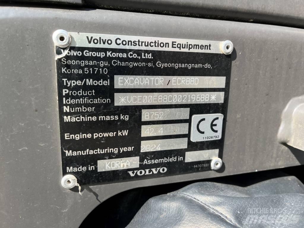 Volvo ECR88D Midi rýpadlá 7 t - 12 t