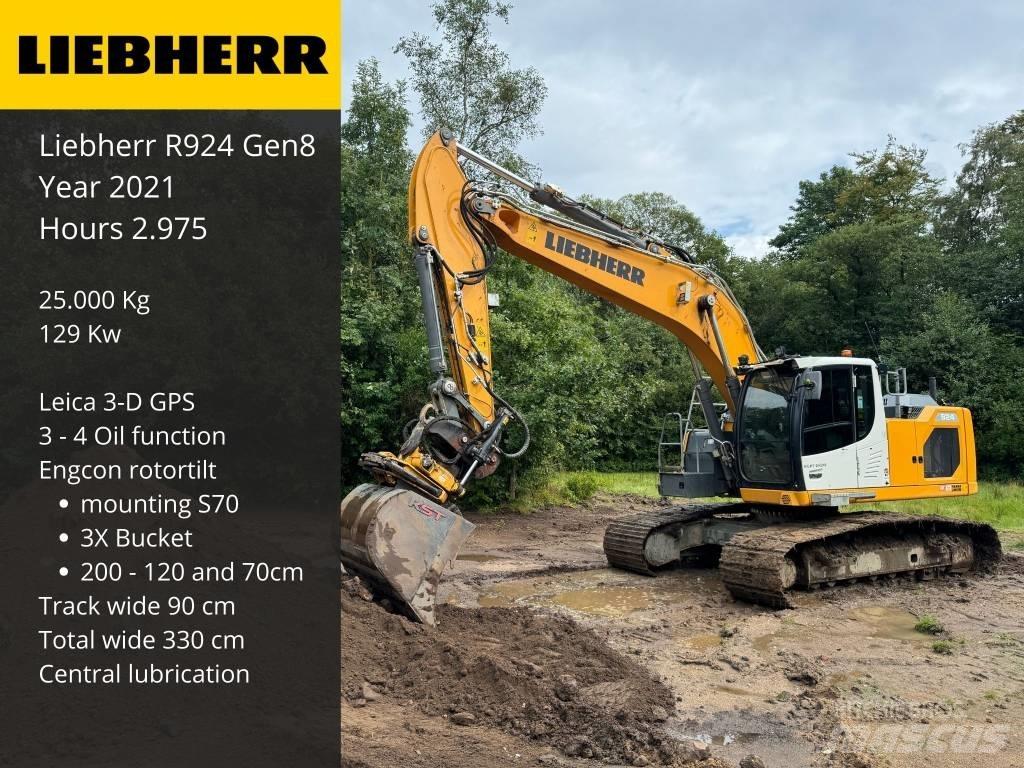 Liebherr R 924 Pásové rýpadlá