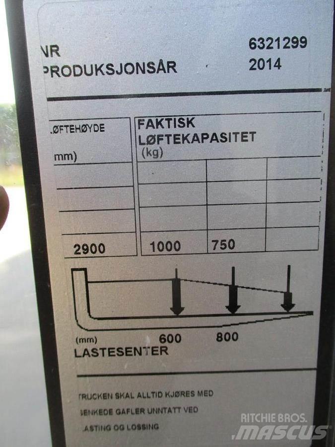 BT SWE 100 Ručne vedené vysokozdvižné vozíky