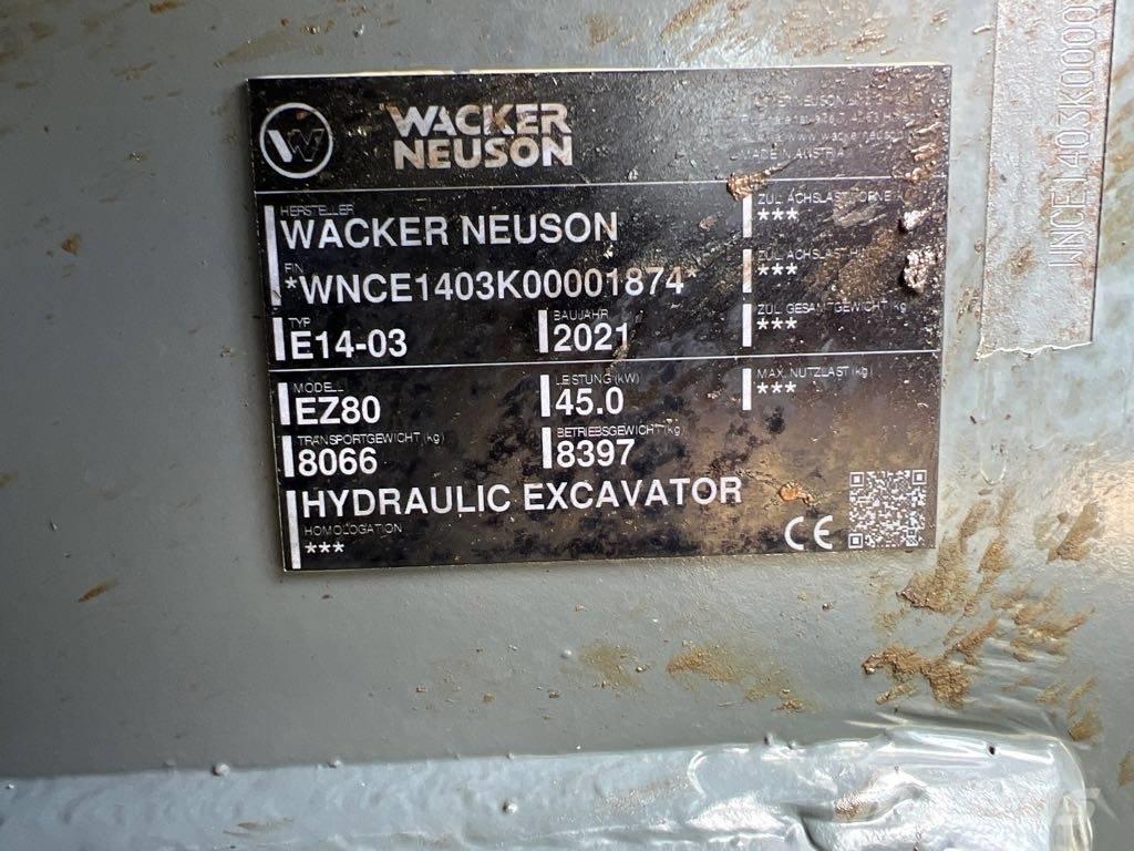 Wacker Neuson EZ80 Pásové rýpadlá