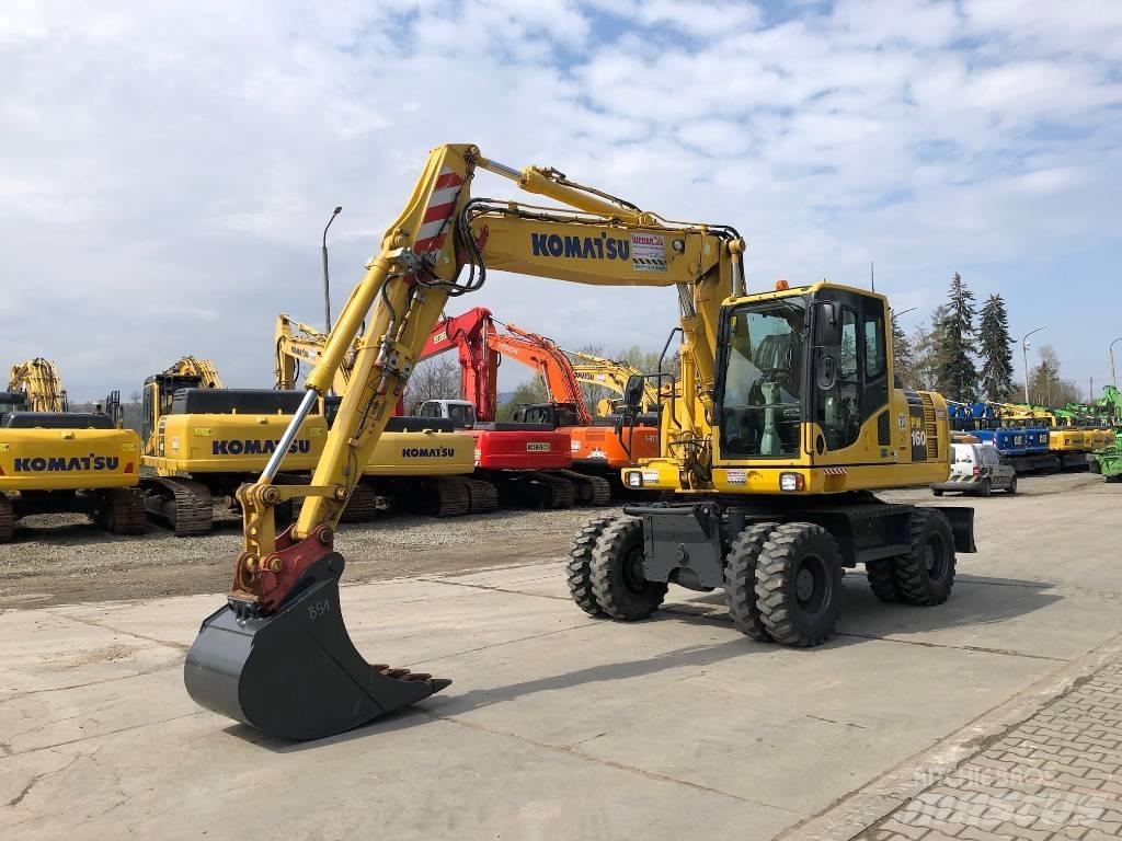 Komatsu PW160-8 Kolesové rýpadlá