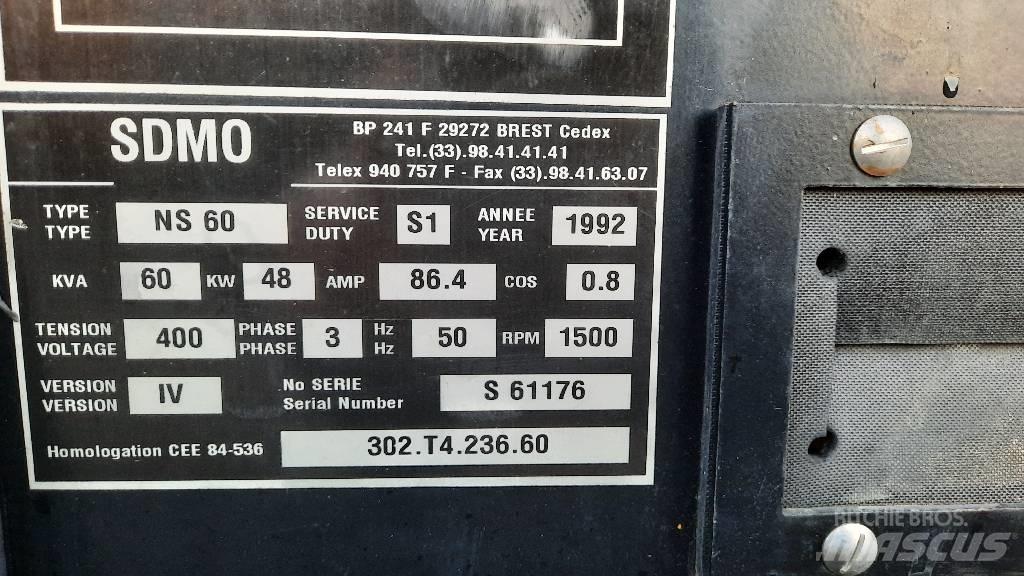 Sdmo NS 60 Naftové generátory