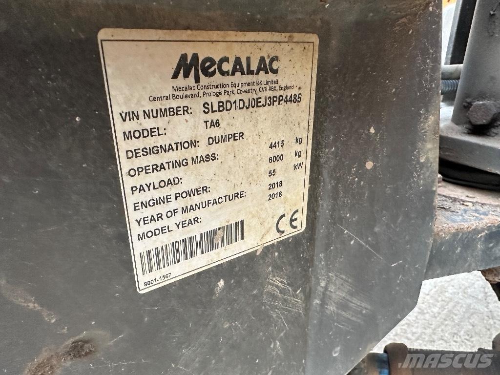 Mecalac TA 6 Stavebné sklápače