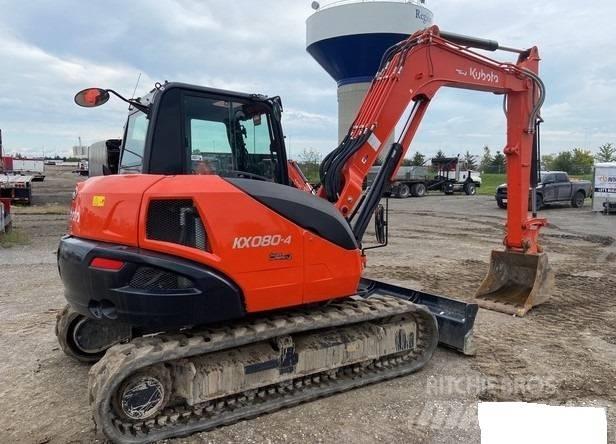 Kubota KX080-4S2 Pásové rýpadlá