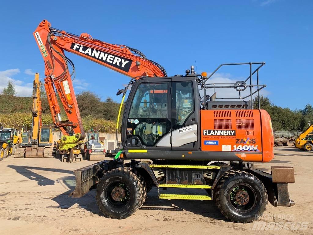 Hitachi ZX 140 W Kolesové rýpadlá