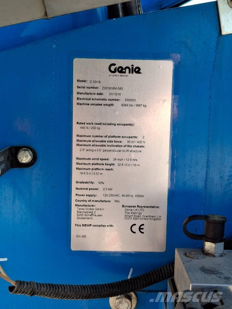 Genie Z33/18 Kĺbové plošiny